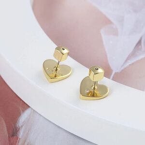 Kate Spade Folded Gold Heart Sud Earring’s